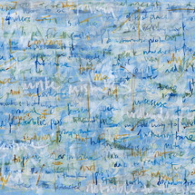 Make Mistakes, mixed media on paper, 61 x 141 cm / 24 x 55 1/2 in.